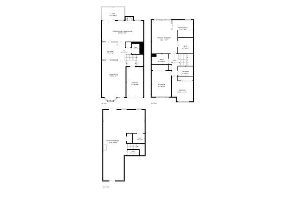Floor plan — all three levels