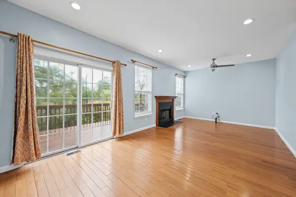 Family room with sliding doors to the deck